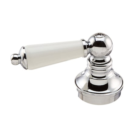 Thrifco Plumbing Universal Porcelain Lever Handle, DIVERTER with Chrome Base, P 9400018